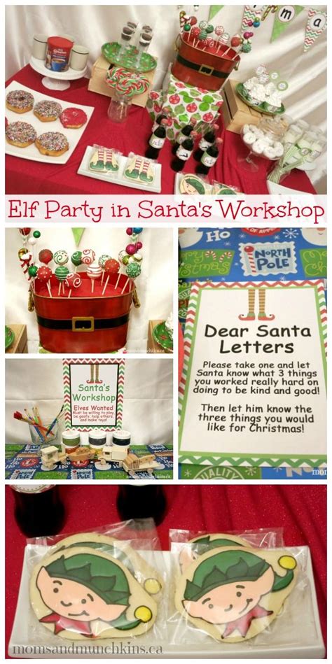 Elf Party In Santas Workshop Moms And Munchkins Kids Christmas Party