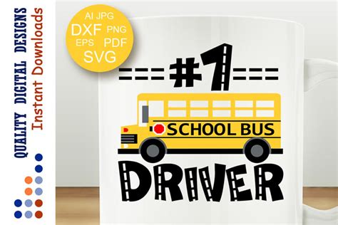 School bus driver svg
