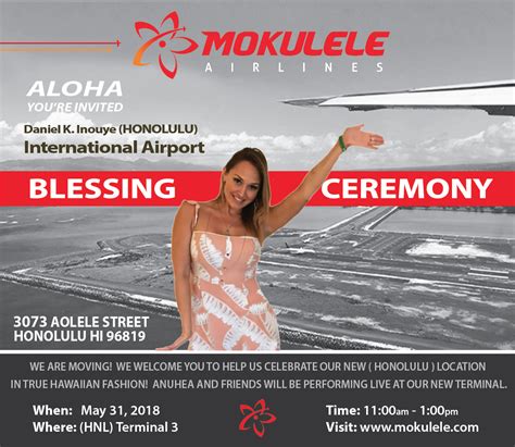 Mokulele Airlines Blessing Event With Music By Anuhea Newswire