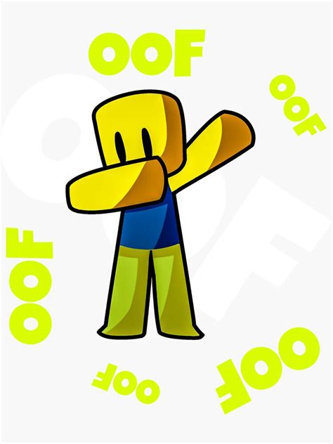 Cute Gaming Noob Oof Meme Dabbing Dab Noob Gamer Boy Sticker By
