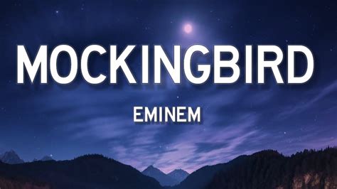 Eminem Mockingbird Lyrics YouTube