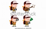 Traveler Guy Mascot 3 Stock Vector (Royalty Free) 288896498 | Shutterstock