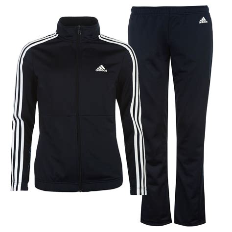 Adidas Back 2 Basics 3 Stripes Tracksuit Ladies