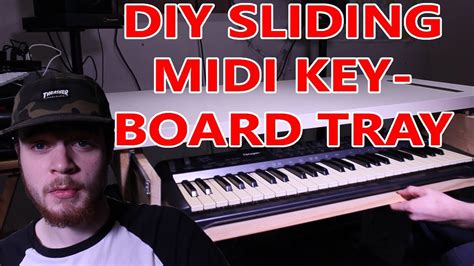 Cheap Diy Midi Keyboard Sliding Desk Shelf Home Studio Hacks Youtube