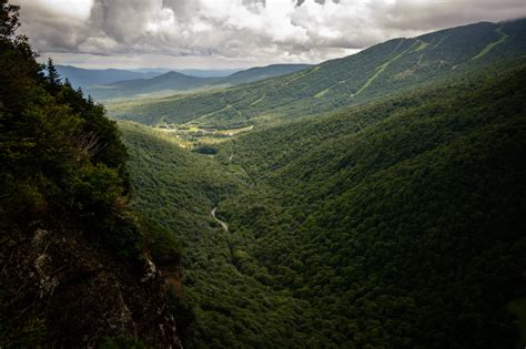 Perched High Above Vermont State Route 108 In The Rocky Section Of