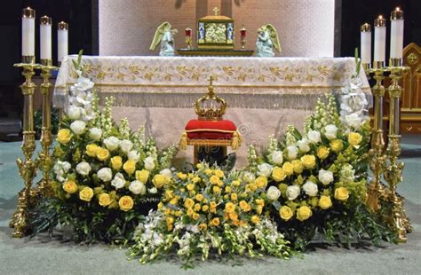 Altar En El Banquete De Cristo El Rey Imagen De Archivo Editorial