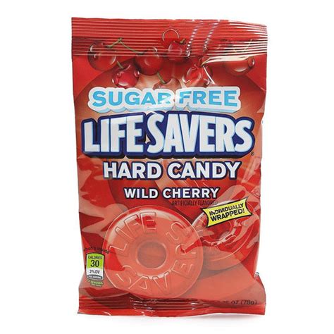Lifesavers Sugar Free Hard Candy Singles Wild Cherry 240 Piece Case