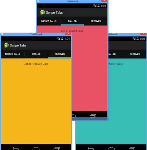 Android Tab Layout With Swipe Views Java Tutorial Blog