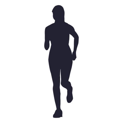 Girl Marathon Running Silhouette Transparent Png And Svg Vector File