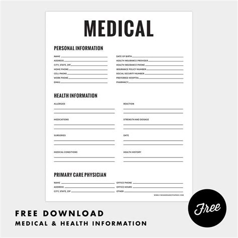 Image Result For Free Printable Nursing Assessment Form Medical