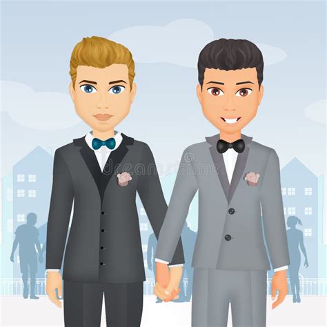 Gay Couple Vector Set Illustration Isolated Cute Homosexual Couples On A White Background