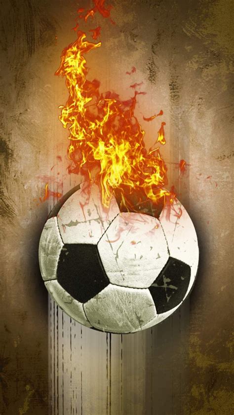 Flaming Soccer Ball Iphone Wallpaper Iphone Wallpapers