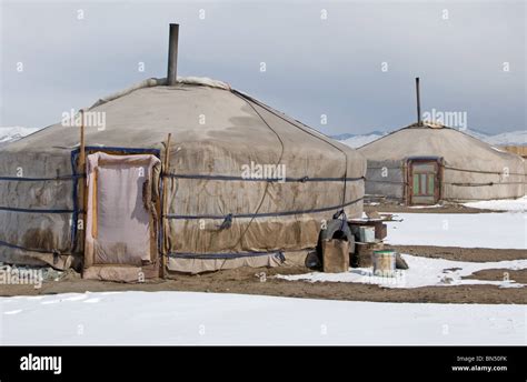 Mongolian Nomads Home A Mongolian Ger Is A Tent Like Structure Used