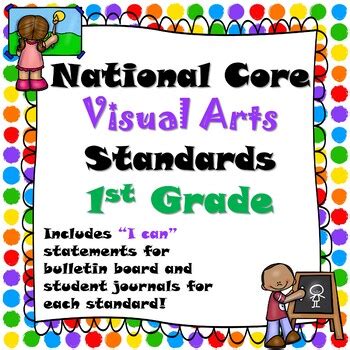 National Core Visual Arts Standards St Grade With I Can Statements