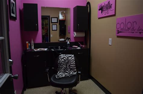 How to decorate a small apartment. My 1st in home Salon! www.SalonRachael.com | Home hair ...