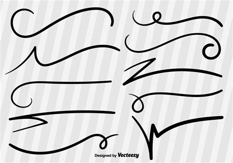 Swish Sketch Vector Lines 107023 Vector Art At Vecteezy