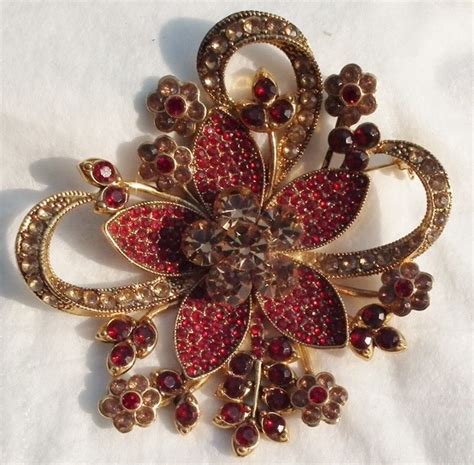 Avons 35th Anniversary Brooch 2006 Brooch Vintage Brooches Rhinestone