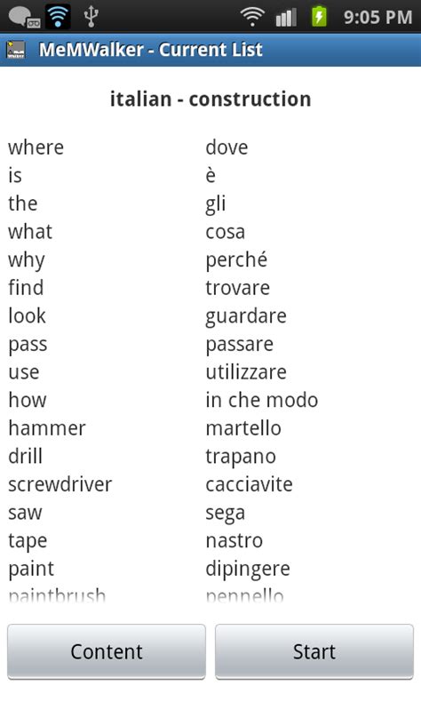 Install your free learn italian app! Learn Italian with MeMWalker Android App - Free APK by ...
