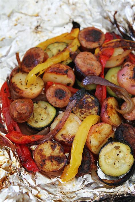 Tin foil dinners foil pack meals hobo dinners low carb meal beef recipes cooking recipes recipies sausage recipes cooking ideas. Sausage Vegetable Foil Packets | Foil pack dinners, Foil ...