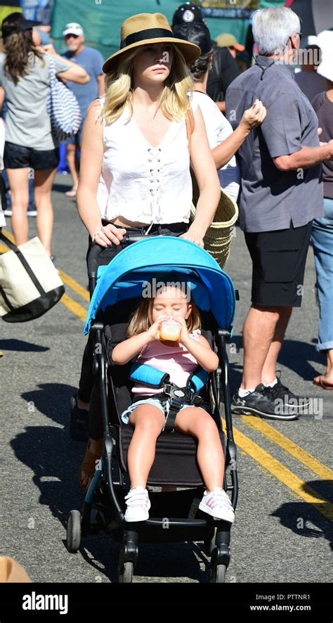 Candice King Takes Daughter Florence May King To The Farmers Market In