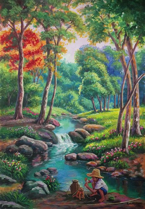 Landscape Art Painting Nature Art Painting Fantasy Art Landscapes