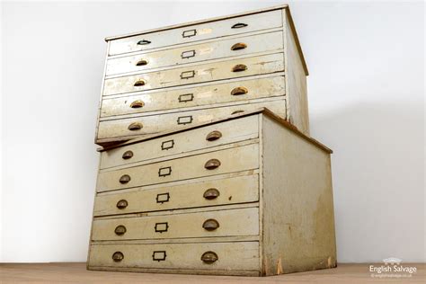 Vintage Architectural Drawing Storage Cabinet