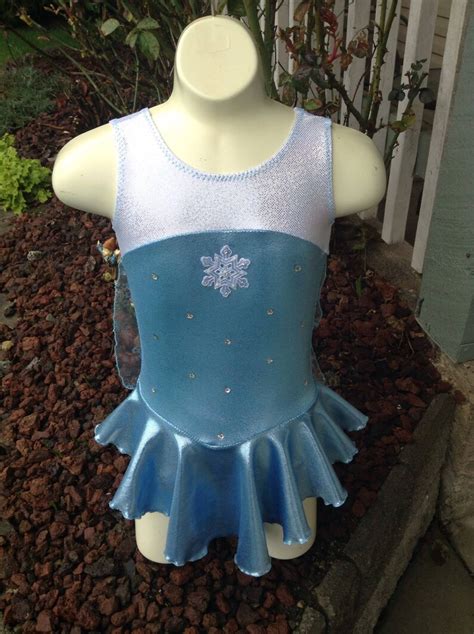 Girls Disney Inspired Queen Elsa Figure Skating Dress Etsy