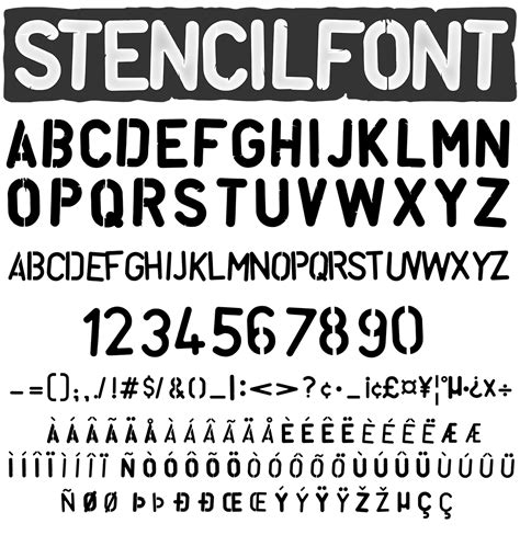 Font Stencils Printable