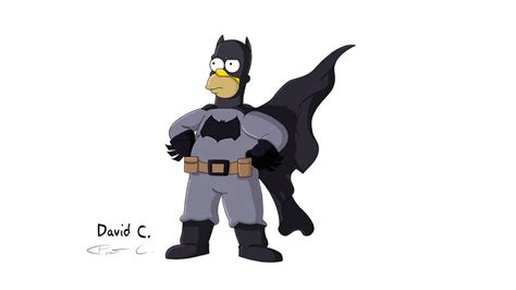 Homer Simpson Batman V Superman By 4and4 On Deviantart