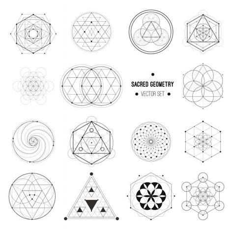Premium Vector Vector Set Of Sacred Geometry Symbols Sacred