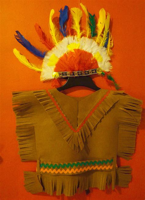 Las Cositas de Marga Cómo hacer un disfraz de indio para niño paso a