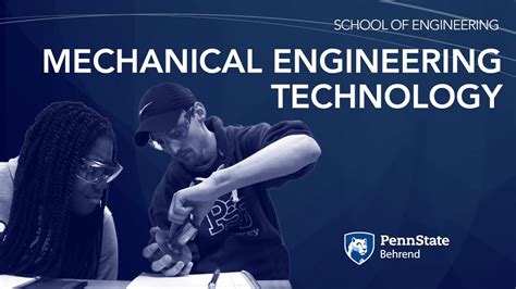 Mechanical Engineering Technology At Penn State Behrend Youtube