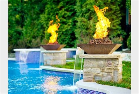 Pool Fire Features Dallas Modern Swimming Pool And Hot Tub Dallas By Backyard Blaze Houzz Uk