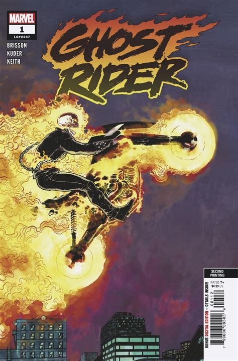 Ghost Rider 1 Kuder 2nd Printing Fresh Comics