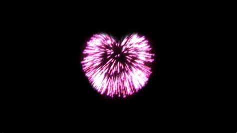 Heart Shaped Fireworks Pink Youtube
