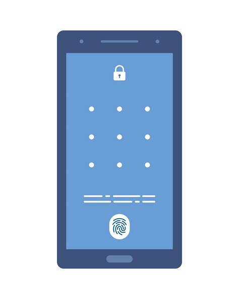 Smartphone With Passcode Lock Screen Interface Use Biometric Or Enter