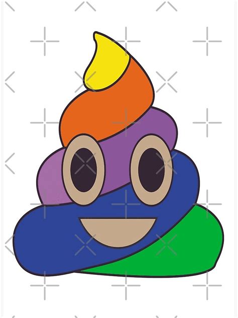 Rainbow Chibi Unicorn Poop Emoji Photographic Print For Sale By