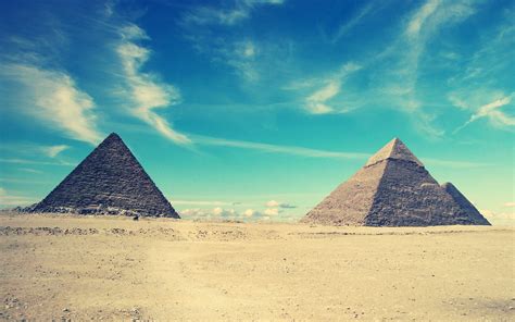 Fondos De Pantalla Arena Nubes Pirámide Egipto Meseta Monumento