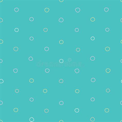 Colorful Irregular Polka Dots Circles Vector Seamless Pattern Trendy
