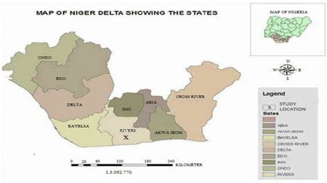 Map Of The Niger Delta Region Of Nigeria Download Scientific Diagram