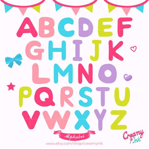 The Alphabet Digital Clip Art Are Perfect For Kids Learning Or