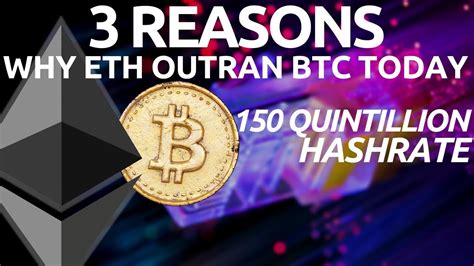 While bitcoin is a form of digital cash, ethereum is digital cash and more. Ethereum Outperforming Bitcoin | BTC Hashrate at ALL TIME ...