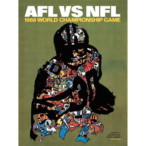 Fanatics Authentic 1968 Packers Vs Raiders 36 X 48 Canvas Super Bowl Ii Program Superbowl