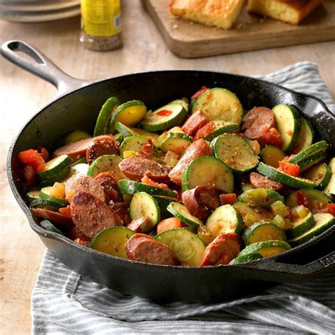 Skillet Zucchini And Sausage Recipe How To Make It