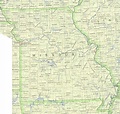 Mapa Político de Misuri - Tamaño completo | Gifex
