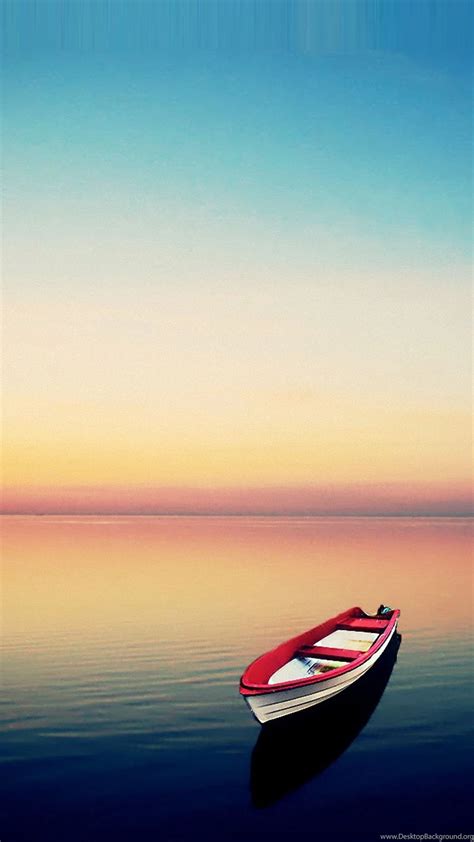 Boat At Sunset Smartphone Hd Wallpapers ⋆ Getphotos Desktop Background