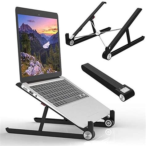 Elekin Portable Laptop Stand Foldable Stand For MacBook Light Weight Laptop Holder For Laptop