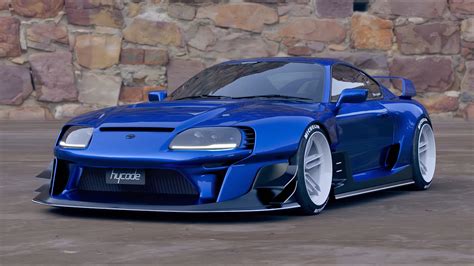 Toyota Supra Mk4 Stage 1 Custom Wide Body Kit By Hycade Ver1 배송 설치