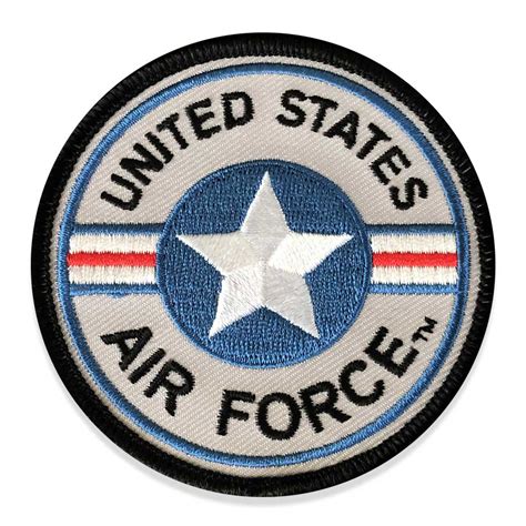 Usaf Round Patch With Air Force Roundel Logo