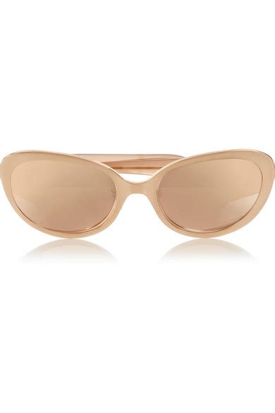 Love for sale, appetizing young love for sale. Linda Farrow | Cat eye rose gold-plated and acetate ...